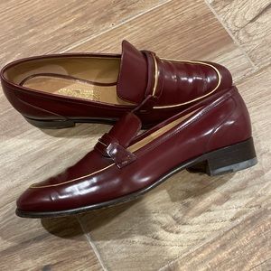 Ferragamo Burgundy Loafers